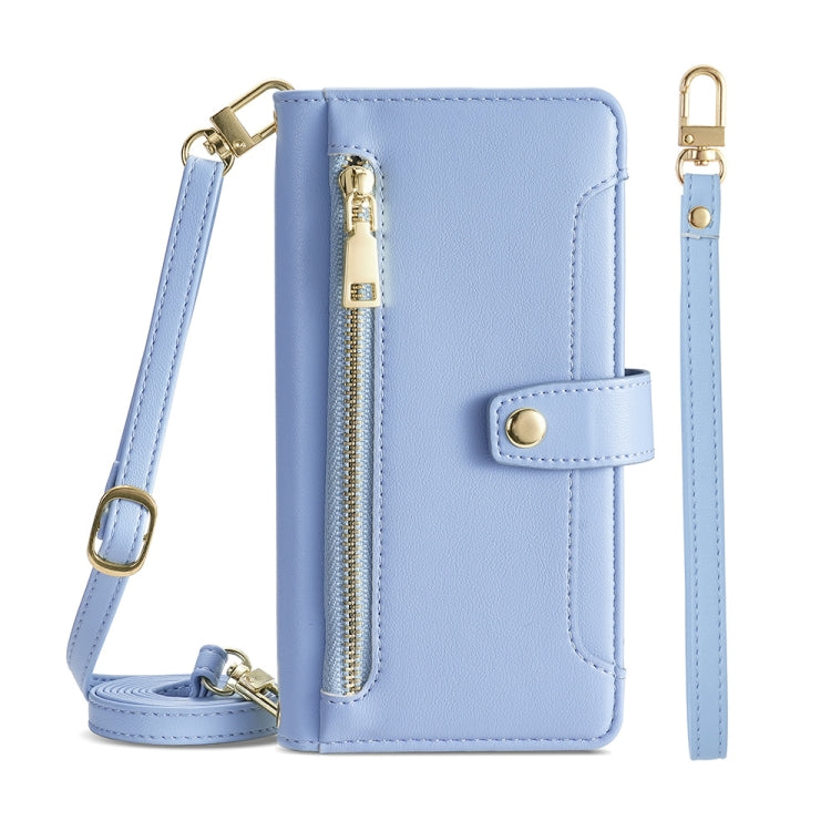 Sheep Texture Cross-body Zipper Wallet Leather Phone Case, For Xiaomi Redmi Note 11 4G Global / Note 11S, For Xiaomi Redmi K50 Ultra, For Xiaomi Civi 2 5G, For Xiaomi Redmi K40 Gaming, For OnePlus 10 Pro 5G, For OnePlus Ace Racing