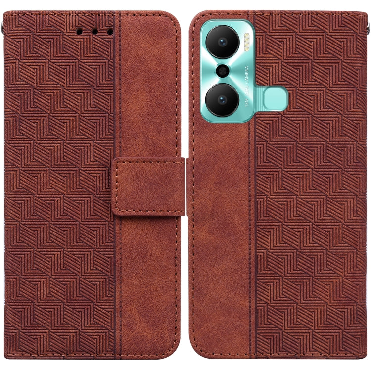 Geometric Embossed Flip Leather Phone Case, For Google Pixel 7a, For Infinix Hot 20 Play, For Samsung Galaxy A34 5G, For Samsung Galaxy A54 5G, For OPPO A58, For Tecno Pova 4 Pro