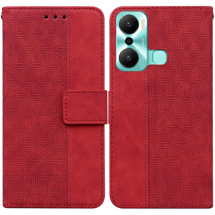Geometric Embossed Flip Leather Phone Case, For Google Pixel 7a, For Infinix Hot 20 Play, For Samsung Galaxy A34 5G, For Samsung Galaxy A54 5G, For OPPO A58, For Tecno Pova 4 Pro