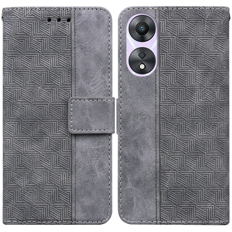 Geometric Embossed Flip Leather Phone Case, For Google Pixel 7a, For Infinix Hot 20 Play, For Samsung Galaxy A34 5G, For Samsung Galaxy A54 5G, For OPPO A58, For Tecno Pova 4 Pro