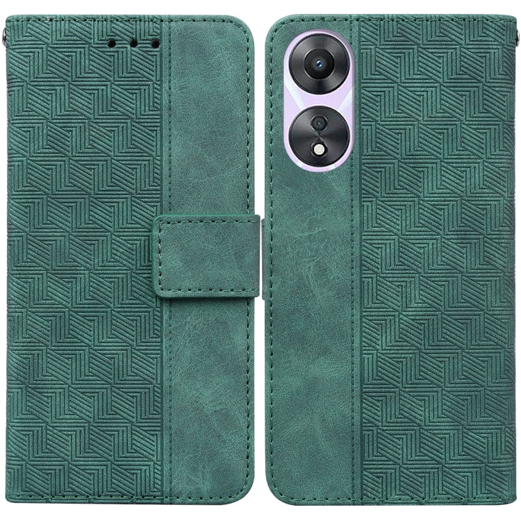 Geometric Embossed Flip Leather Phone Case, For Google Pixel 7a, For Infinix Hot 20 Play, For Samsung Galaxy A34 5G, For Samsung Galaxy A54 5G, For OPPO A58, For Tecno Pova 4 Pro