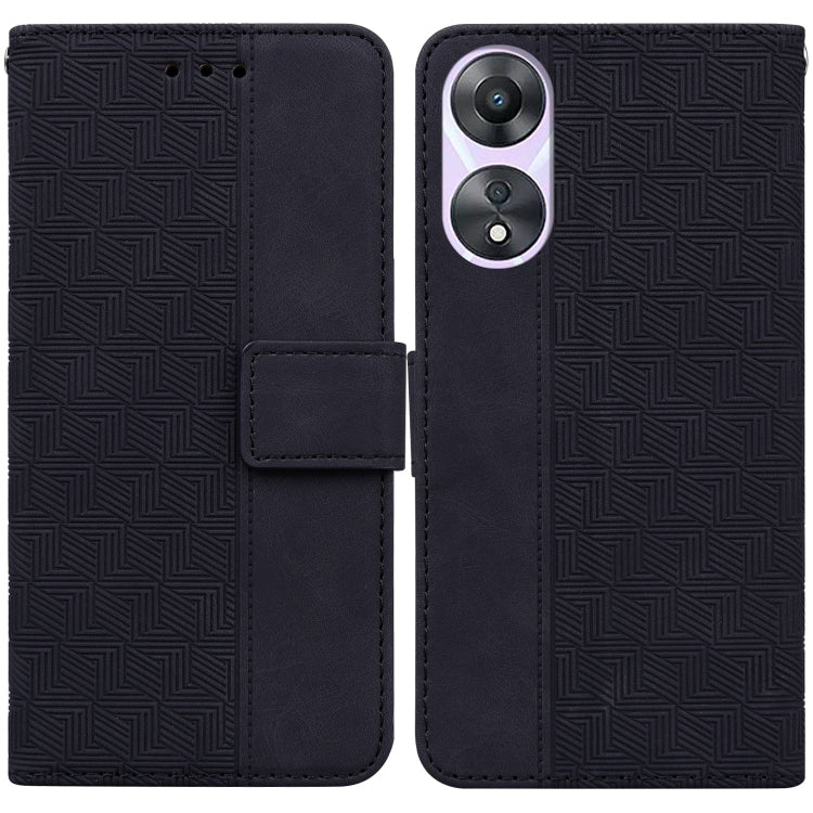 Geometric Embossed Flip Leather Phone Case, For Google Pixel 7a, For Infinix Hot 20 Play, For Samsung Galaxy A34 5G, For Samsung Galaxy A54 5G, For OPPO A58, For Tecno Pova 4 Pro