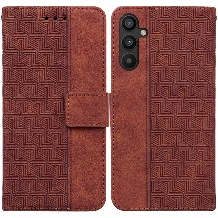 Geometric Embossed Flip Leather Phone Case, For Google Pixel 7a, For Infinix Hot 20 Play, For Samsung Galaxy A34 5G, For Samsung Galaxy A54 5G, For OPPO A58, For Tecno Pova 4 Pro