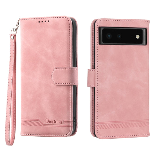 Dierfeng Dream Line TPU + PU Leather Phone Case, For Google Pixel 6, For Google Pixel 6 Pro, For Google Pixel 6a, For Google Pixel 7, For Google Pixel 7 Pro, For Google Pixel 7a