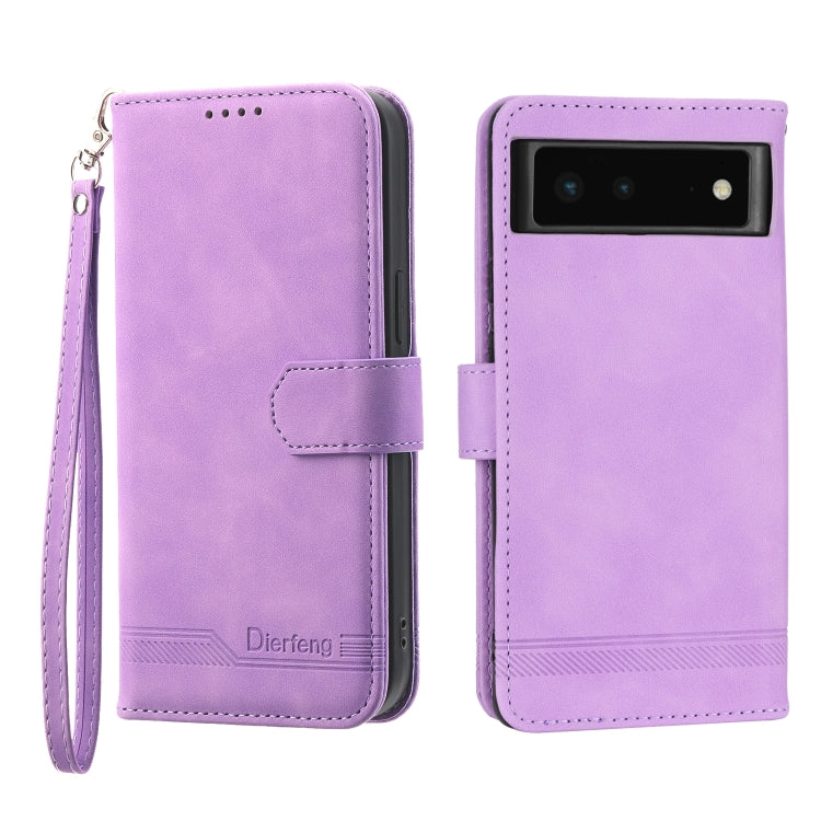 Dierfeng Dream Line TPU + PU Leather Phone Case, For Google Pixel 6, For Google Pixel 6 Pro, For Google Pixel 6a, For Google Pixel 7, For Google Pixel 7 Pro, For Google Pixel 7a