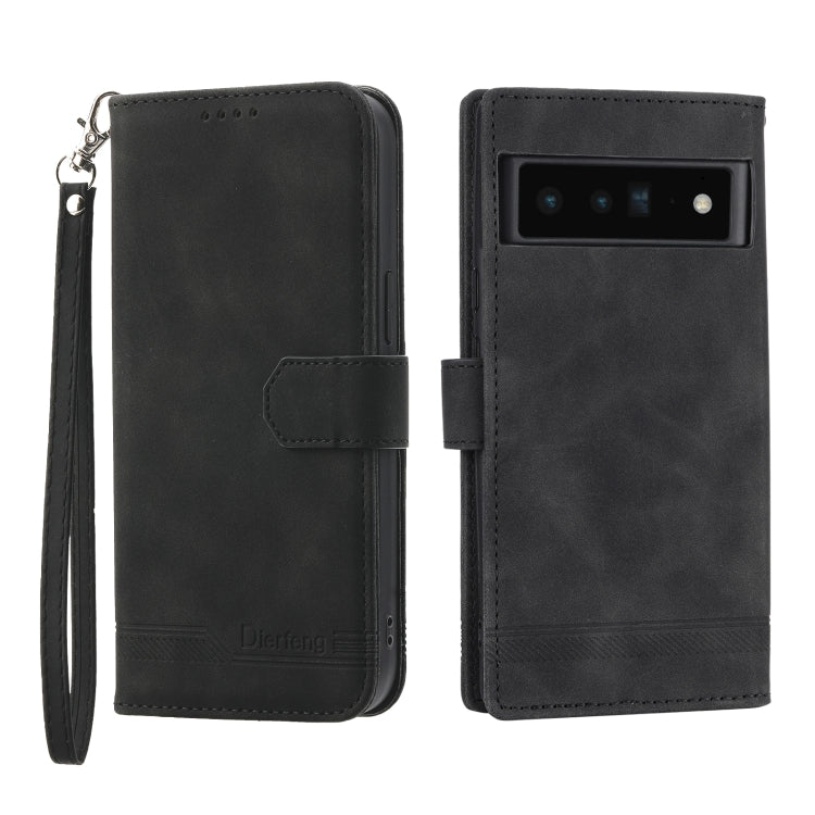 Dierfeng Dream Line TPU + PU Leather Phone Case, For Google Pixel 6, For Google Pixel 6 Pro, For Google Pixel 6a, For Google Pixel 7, For Google Pixel 7 Pro, For Google Pixel 7a