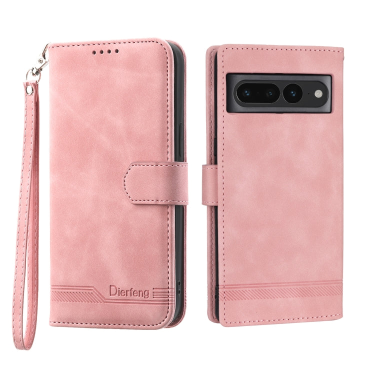 Dierfeng Dream Line TPU + PU Leather Phone Case, For Google Pixel 6, For Google Pixel 6 Pro, For Google Pixel 6a, For Google Pixel 7, For Google Pixel 7 Pro, For Google Pixel 7a