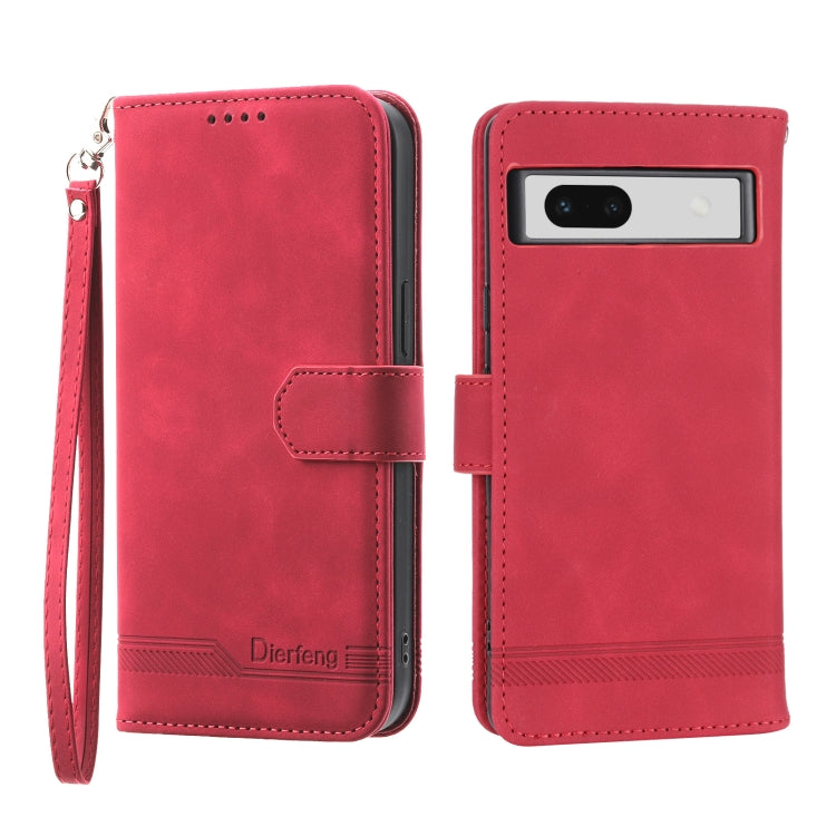 Dierfeng Dream Line TPU + PU Leather Phone Case, For Google Pixel 6, For Google Pixel 6 Pro, For Google Pixel 6a, For Google Pixel 7, For Google Pixel 7 Pro, For Google Pixel 7a