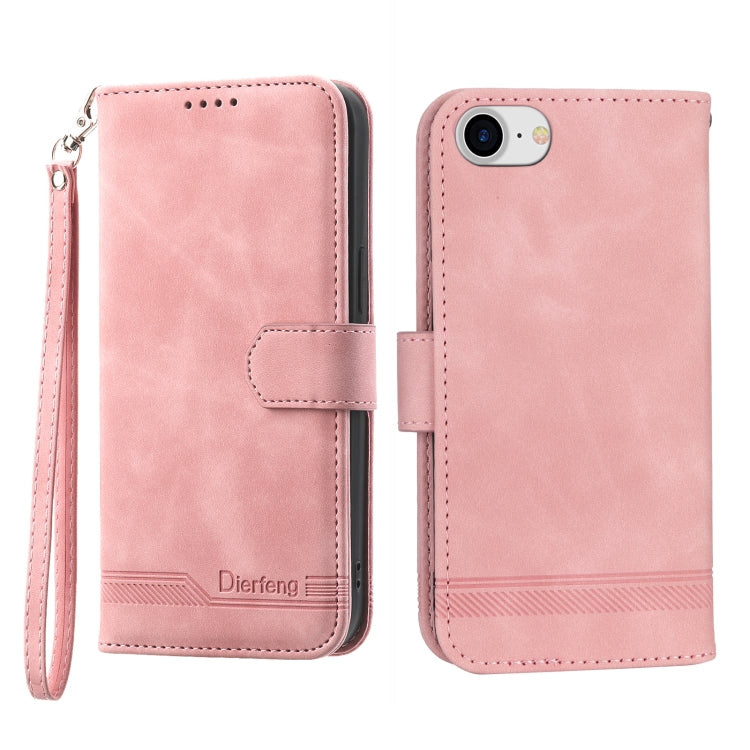 Dierfeng Dream Line TPU + PU Leather Phone Case, For iPhone XS Max, For iPhone XR, For iPhone X/XS, For iPhone 6 Plus/7 Plus/8 Plus, For iPhone 6/7/8/SE 2020/SE 2022