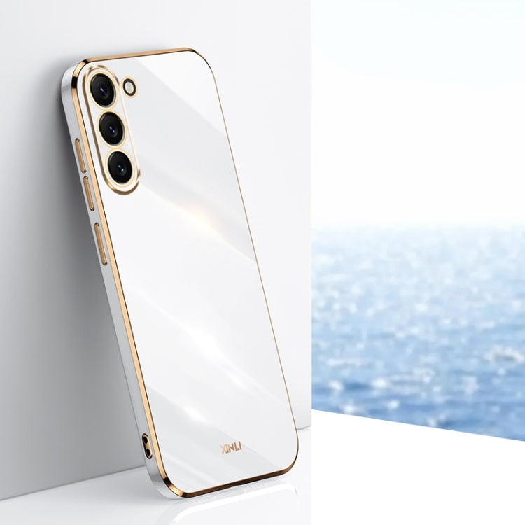 XINLI Straight Edge 6D Electroplate TPU Phone Case, For Samsung Galaxy S22 5G, For Samsung Galaxy S22+ 5G