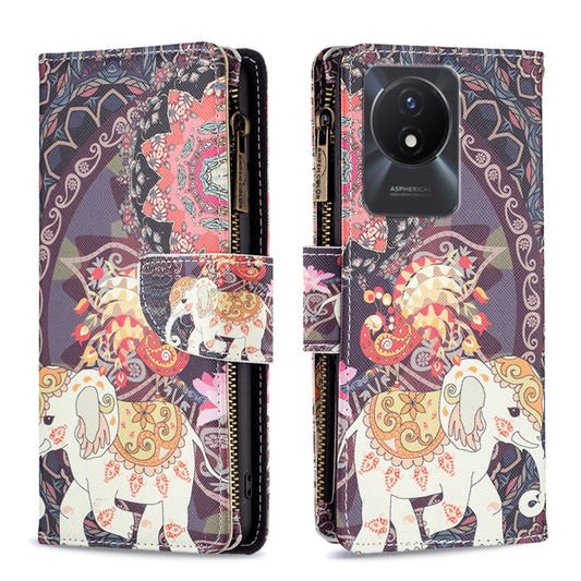 Colored Drawing Pattern Zipper Leather Phone Case, For vivo Y02 4G, For Xiaomi Redmi 12C, For Xiaomi Redmi K60 / K60 Pro, For Xiaomi Redmi Note 12 Pro+ Global, For Xiaomi Redmi Note 12 Pro Global, For Xiaomi Redmi Note 12 Global