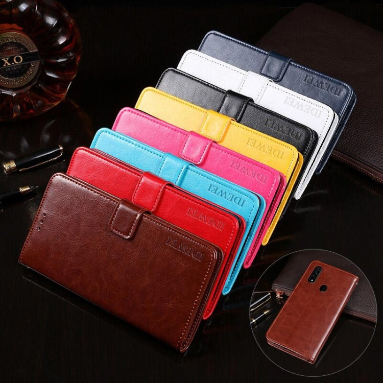 idewei Crazy Horse Texture Horizontal Flip Leather Case with Holder & Card Slots & Wallet, For OPPO A8, For OPPO A9, For OPPO A9 (2020), For OPPO A11, For OPPO A31 (2020), For OPPO AX5