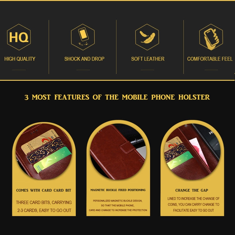 idewei Crazy Horse Texture Horizontal Flip Leather Case with Holder & Card Slots & Wallet, For OPPO F11, For OPPO F11 Pro, For OPPO F15, For OPPO K3, For OPPO R15 Pro, For OPPO A7X