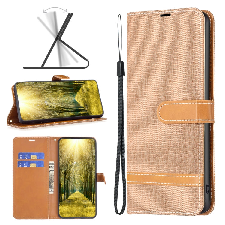 Color Block Denim Texture Leather Phone Case, For Xiaomi Redmi Note 12 Global, For Xiaomi Redmi Note 12S 4G / Note 11, For Xiaomi Poco F5 5G / Redmi Note 12 Turbo