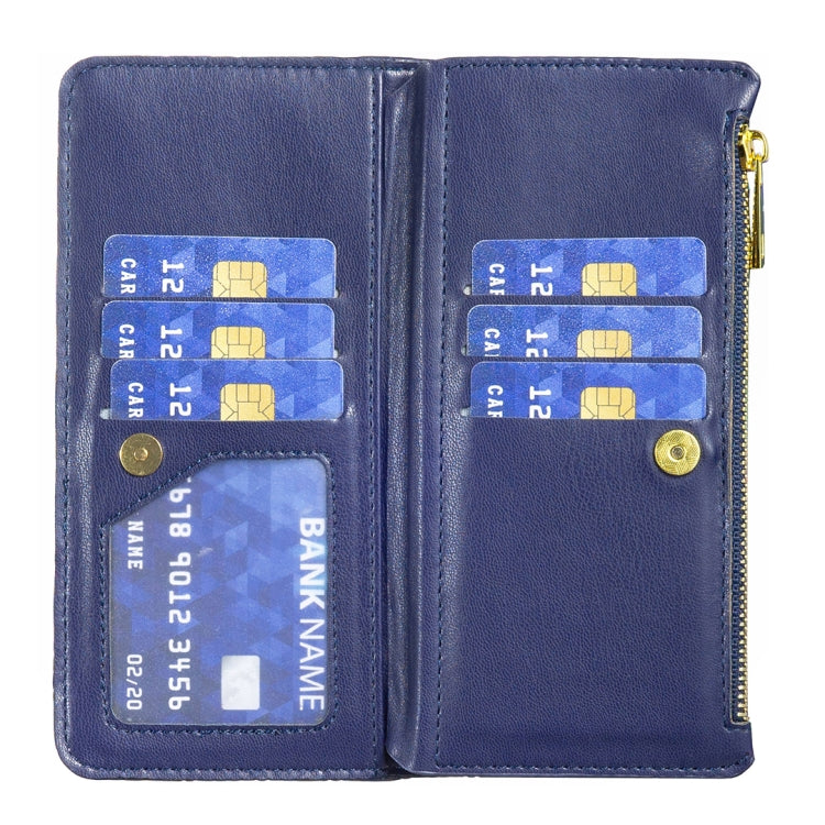 Diamond Lattice Zipper Wallet Leather Flip Phone Case, For vivo Y02 4G, For Xiaomi Redmi 12C, For Xiaomi Redmi K60 / K60 Pro, For Xiaomi Redmi Note 12 Pro+ Global, For Xiaomi Redmi Note 12 Pro 5G Global, For Xiaomi Redmi Note 12 Global