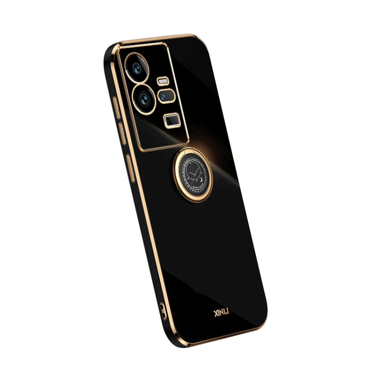 XINLI Straight Edge 6D Electroplate TPU Phone Case with Ring Holder, For vivo iQOO 11 Pro 5G, For Xiaomi Redmi 12C 4G, For Xiaomi Redmi Note 12 Pro Speed, For Honor 80 GT 5G, For Honor 80 Pro Flat