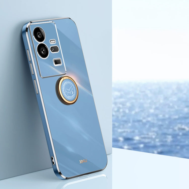 XINLI Straight Edge 6D Electroplate TPU Phone Case with Ring Holder, For vivo iQOO 11 Pro 5G, For Xiaomi Redmi 12C 4G, For Xiaomi Redmi Note 12 Pro Speed, For Honor 80 GT 5G, For Honor 80 Pro Flat