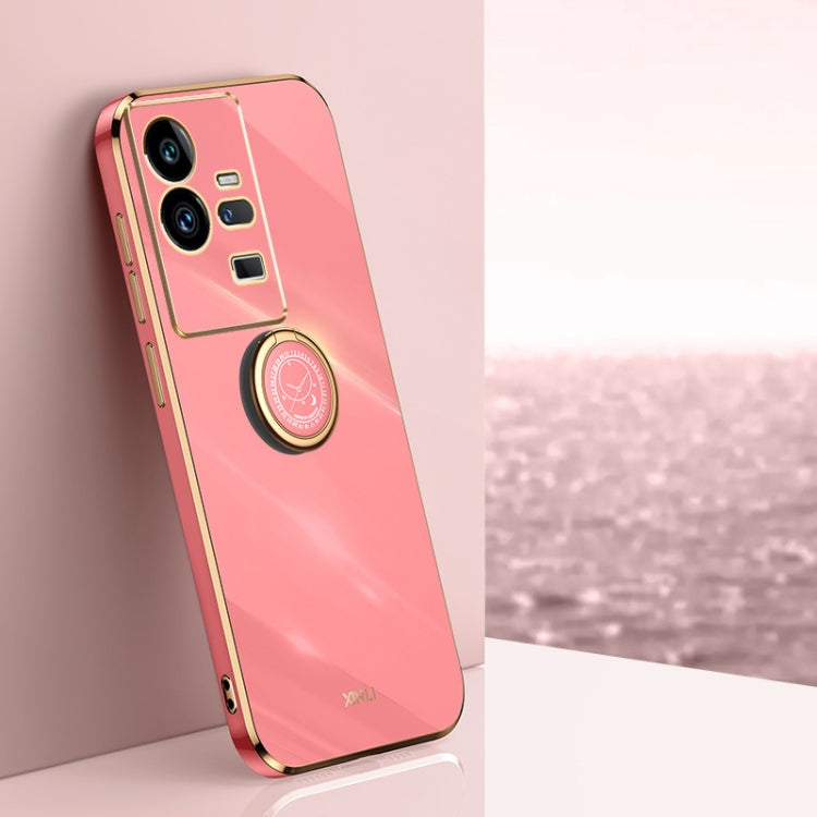 XINLI Straight Edge 6D Electroplate TPU Phone Case with Ring Holder, For vivo iQOO 11 Pro 5G, For Xiaomi Redmi 12C 4G, For Xiaomi Redmi Note 12 Pro Speed, For Honor 80 GT 5G, For Honor 80 Pro Flat
