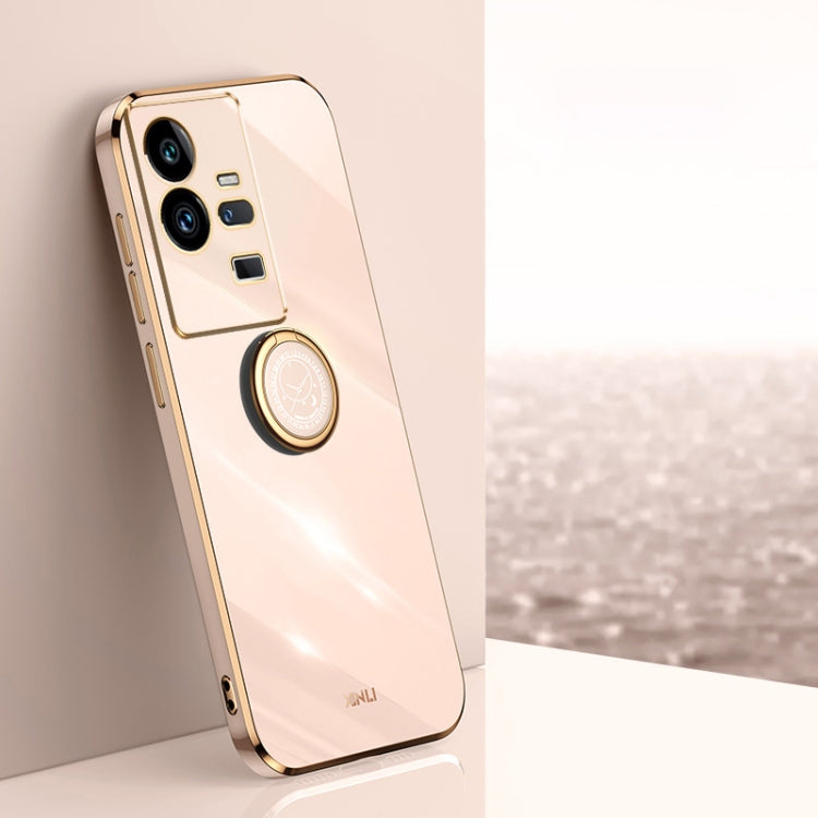 XINLI Straight Edge 6D Electroplate TPU Phone Case with Ring Holder, For vivo iQOO 11 Pro 5G, For Xiaomi Redmi 12C 4G, For Xiaomi Redmi Note 12 Pro Speed, For Honor 80 GT 5G, For Honor 80 Pro Flat