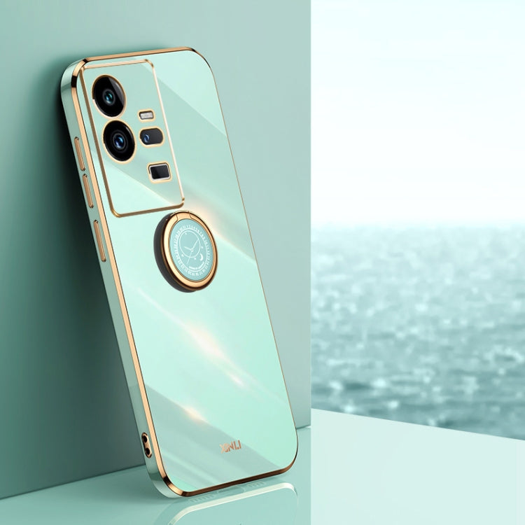 XINLI Straight Edge 6D Electroplate TPU Phone Case with Ring Holder, For vivo iQOO 11 Pro 5G, For Xiaomi Redmi 12C 4G, For Xiaomi Redmi Note 12 Pro Speed, For Honor 80 GT 5G, For Honor 80 Pro Flat