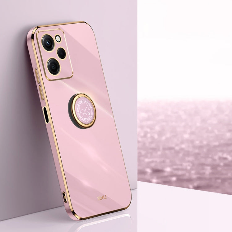 XINLI Straight Edge 6D Electroplate TPU Phone Case with Ring Holder, For vivo iQOO 11 Pro 5G, For Xiaomi Redmi 12C 4G, For Xiaomi Redmi Note 12 Pro Speed, For Honor 80 GT 5G, For Honor 80 Pro Flat