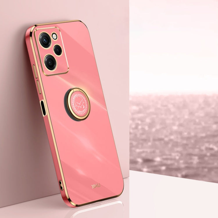 XINLI Straight Edge 6D Electroplate TPU Phone Case with Ring Holder, For vivo iQOO 11 Pro 5G, For Xiaomi Redmi 12C 4G, For Xiaomi Redmi Note 12 Pro Speed, For Honor 80 GT 5G, For Honor 80 Pro Flat