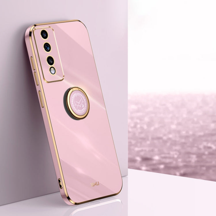 XINLI Straight Edge 6D Electroplate TPU Phone Case with Ring Holder, For vivo iQOO 11 Pro 5G, For Xiaomi Redmi 12C 4G, For Xiaomi Redmi Note 12 Pro Speed, For Honor 80 GT 5G, For Honor 80 Pro Flat