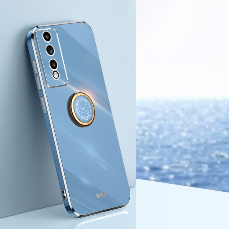 XINLI Straight Edge 6D Electroplate TPU Phone Case with Ring Holder, For vivo iQOO 11 Pro 5G, For Xiaomi Redmi 12C 4G, For Xiaomi Redmi Note 12 Pro Speed, For Honor 80 GT 5G, For Honor 80 Pro Flat
