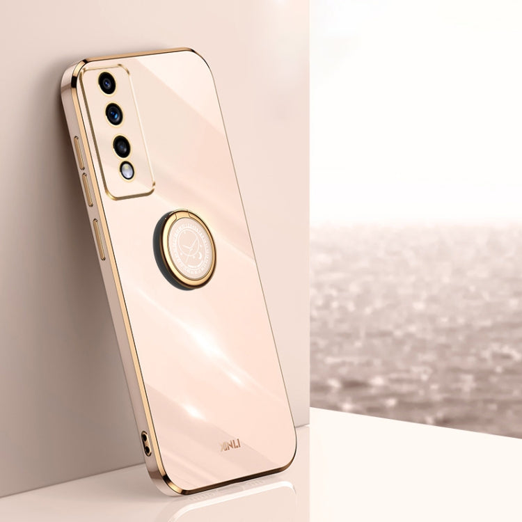 XINLI Straight Edge 6D Electroplate TPU Phone Case with Ring Holder, For vivo iQOO 11 Pro 5G, For Xiaomi Redmi 12C 4G, For Xiaomi Redmi Note 12 Pro Speed, For Honor 80 GT 5G, For Honor 80 Pro Flat