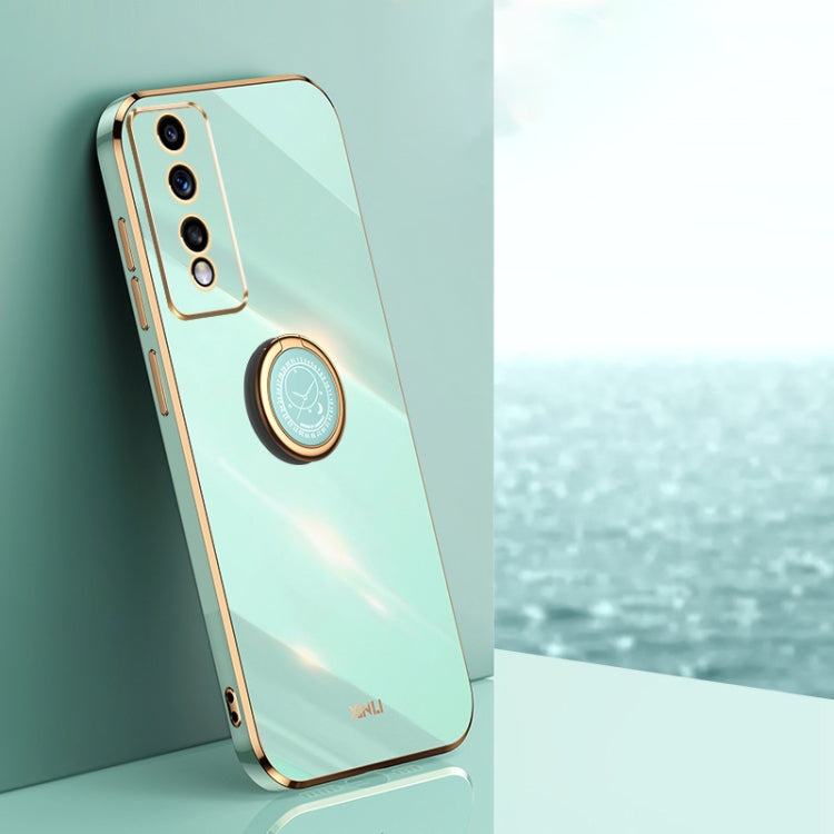 XINLI Straight Edge 6D Electroplate TPU Phone Case with Ring Holder, For vivo iQOO 11 Pro 5G, For Xiaomi Redmi 12C 4G, For Xiaomi Redmi Note 12 Pro Speed, For Honor 80 GT 5G, For Honor 80 Pro Flat