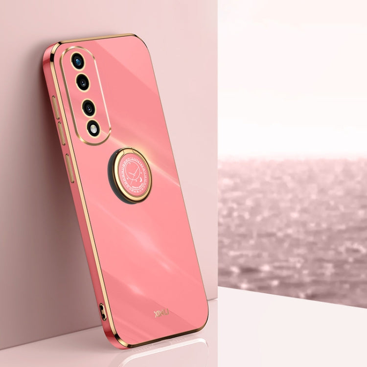 XINLI Straight Edge 6D Electroplate TPU Phone Case with Ring Holder, For vivo iQOO 11 Pro 5G, For Xiaomi Redmi 12C 4G, For Xiaomi Redmi Note 12 Pro Speed, For Honor 80 GT 5G, For Honor 80 Pro Flat