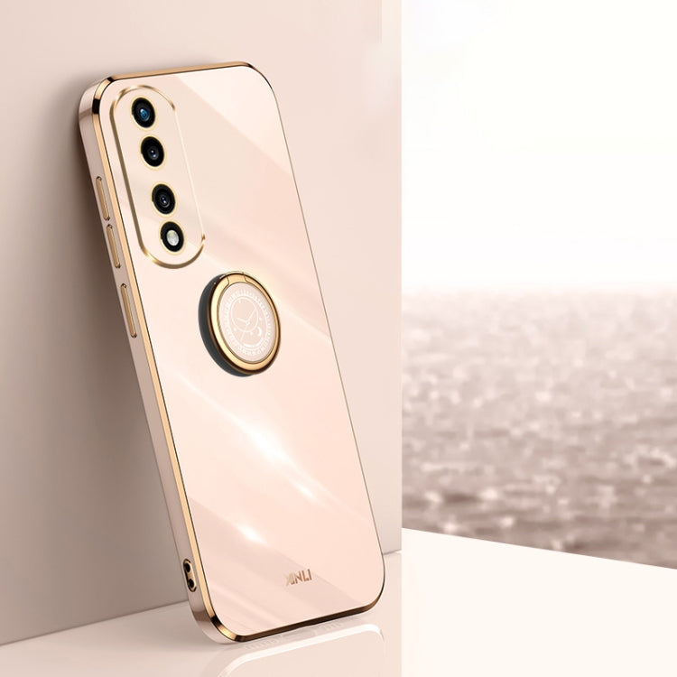 XINLI Straight Edge 6D Electroplate TPU Phone Case with Ring Holder, For vivo iQOO 11 Pro 5G, For Xiaomi Redmi 12C 4G, For Xiaomi Redmi Note 12 Pro Speed, For Honor 80 GT 5G, For Honor 80 Pro Flat