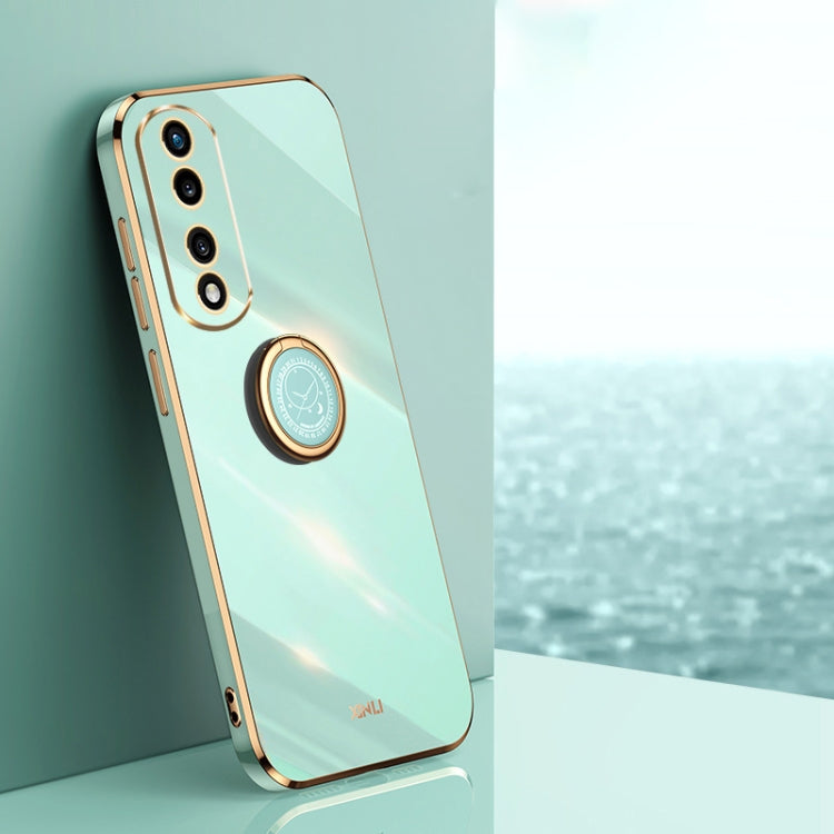 XINLI Straight Edge 6D Electroplate TPU Phone Case with Ring Holder, For vivo iQOO 11 Pro 5G, For Xiaomi Redmi 12C 4G, For Xiaomi Redmi Note 12 Pro Speed, For Honor 80 GT 5G, For Honor 80 Pro Flat