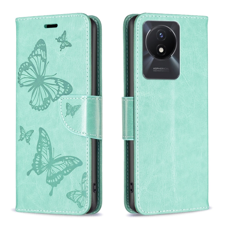 Embossing Two Butterflies Pattern Leather Phone Case, For vivo Y02 4G, For Xiaomi Redmi 12C, For Xiaomi Redmi K60 / K60 Pro, For Xiaomi Redmi Note 12 Pro+ Global, For Xiaomi Redmi Note 12 Pro 5G Global, For Xiaomi Redmi Note 12 Global