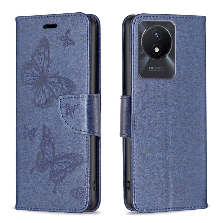 Embossing Two Butterflies Pattern Leather Phone Case, For vivo Y02 4G, For Xiaomi Redmi 12C, For Xiaomi Redmi K60 / K60 Pro, For Xiaomi Redmi Note 12 Pro+ Global, For Xiaomi Redmi Note 12 Pro 5G Global, For Xiaomi Redmi Note 12 Global