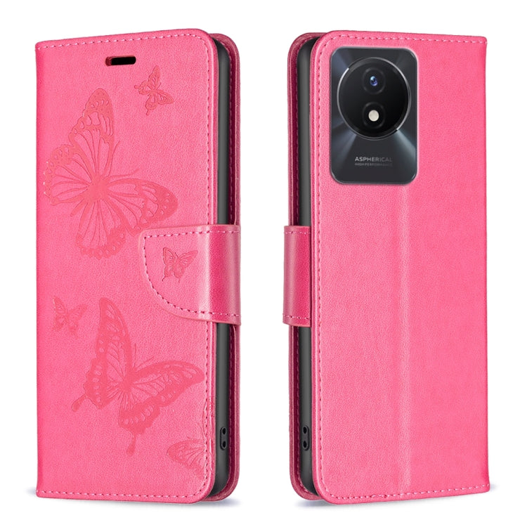 Embossing Two Butterflies Pattern Leather Phone Case, For vivo Y02 4G, For Xiaomi Redmi 12C, For Xiaomi Redmi K60 / K60 Pro, For Xiaomi Redmi Note 12 Pro+ Global, For Xiaomi Redmi Note 12 Pro 5G Global, For Xiaomi Redmi Note 12 Global