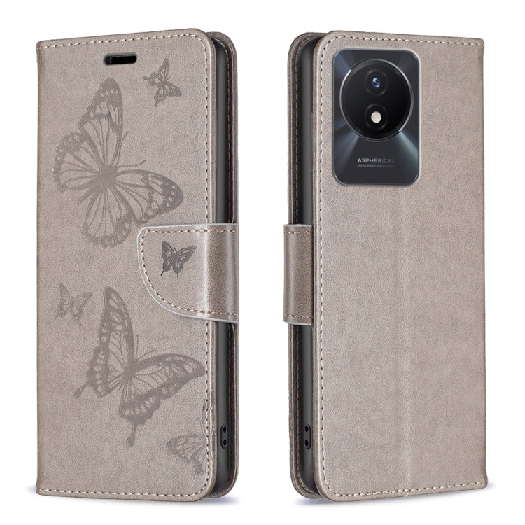 Embossing Two Butterflies Pattern Leather Phone Case, For vivo Y02 4G, For Xiaomi Redmi 12C, For Xiaomi Redmi K60 / K60 Pro, For Xiaomi Redmi Note 12 Pro+ Global, For Xiaomi Redmi Note 12 Pro 5G Global, For Xiaomi Redmi Note 12 Global