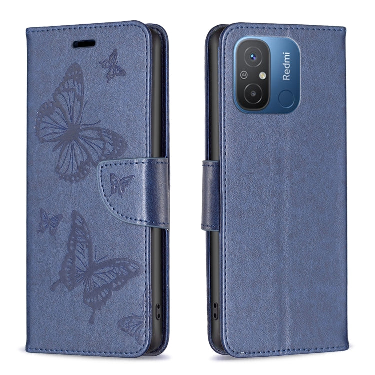 Embossing Two Butterflies Pattern Leather Phone Case, For vivo Y02 4G, For Xiaomi Redmi 12C, For Xiaomi Redmi K60 / K60 Pro, For Xiaomi Redmi Note 12 Pro+ Global, For Xiaomi Redmi Note 12 Pro 5G Global, For Xiaomi Redmi Note 12 Global