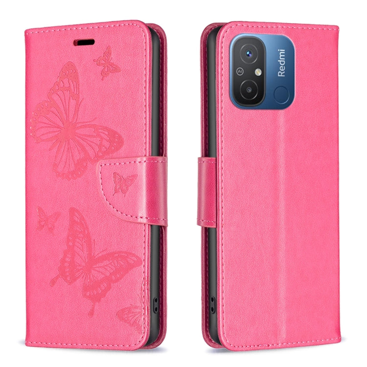 Embossing Two Butterflies Pattern Leather Phone Case, For vivo Y02 4G, For Xiaomi Redmi 12C, For Xiaomi Redmi K60 / K60 Pro, For Xiaomi Redmi Note 12 Pro+ Global, For Xiaomi Redmi Note 12 Pro 5G Global, For Xiaomi Redmi Note 12 Global