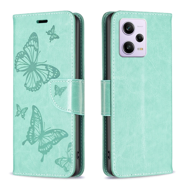 Embossing Two Butterflies Pattern Leather Phone Case, For vivo Y02 4G, For Xiaomi Redmi 12C, For Xiaomi Redmi K60 / K60 Pro, For Xiaomi Redmi Note 12 Pro+ Global, For Xiaomi Redmi Note 12 Pro 5G Global, For Xiaomi Redmi Note 12 Global