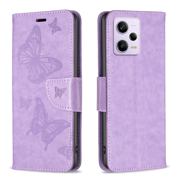 Embossing Two Butterflies Pattern Leather Phone Case, For vivo Y02 4G, For Xiaomi Redmi 12C, For Xiaomi Redmi K60 / K60 Pro, For Xiaomi Redmi Note 12 Pro+ Global, For Xiaomi Redmi Note 12 Pro 5G Global, For Xiaomi Redmi Note 12 Global
