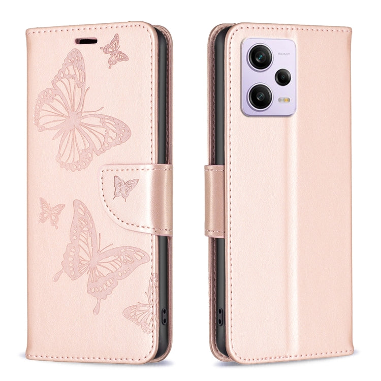 Embossing Two Butterflies Pattern Leather Phone Case, For vivo Y02 4G, For Xiaomi Redmi 12C, For Xiaomi Redmi K60 / K60 Pro, For Xiaomi Redmi Note 12 Pro+ Global, For Xiaomi Redmi Note 12 Pro 5G Global, For Xiaomi Redmi Note 12 Global