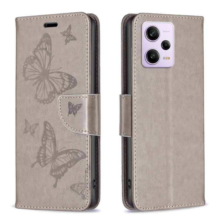 Embossing Two Butterflies Pattern Leather Phone Case, For vivo Y02 4G, For Xiaomi Redmi 12C, For Xiaomi Redmi K60 / K60 Pro, For Xiaomi Redmi Note 12 Pro+ Global, For Xiaomi Redmi Note 12 Pro 5G Global, For Xiaomi Redmi Note 12 Global