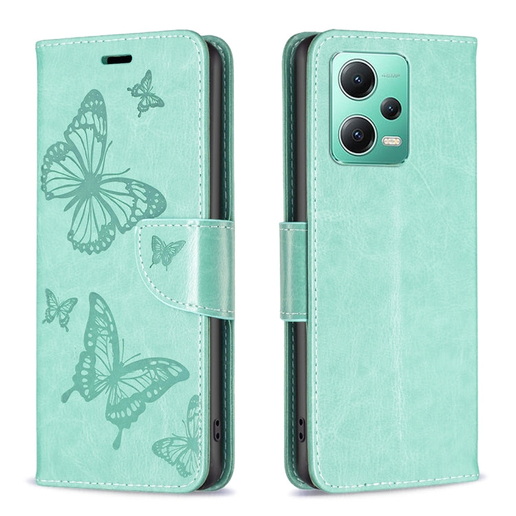Embossing Two Butterflies Pattern Leather Phone Case, For vivo Y02 4G, For Xiaomi Redmi 12C, For Xiaomi Redmi K60 / K60 Pro, For Xiaomi Redmi Note 12 Pro+ Global, For Xiaomi Redmi Note 12 Pro 5G Global, For Xiaomi Redmi Note 12 Global