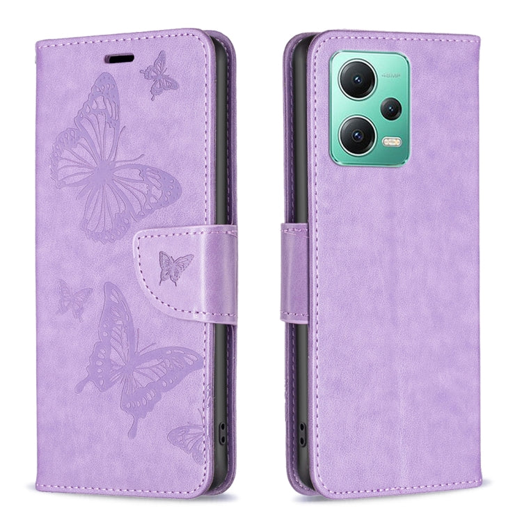 Embossing Two Butterflies Pattern Leather Phone Case, For vivo Y02 4G, For Xiaomi Redmi 12C, For Xiaomi Redmi K60 / K60 Pro, For Xiaomi Redmi Note 12 Pro+ Global, For Xiaomi Redmi Note 12 Pro 5G Global, For Xiaomi Redmi Note 12 Global