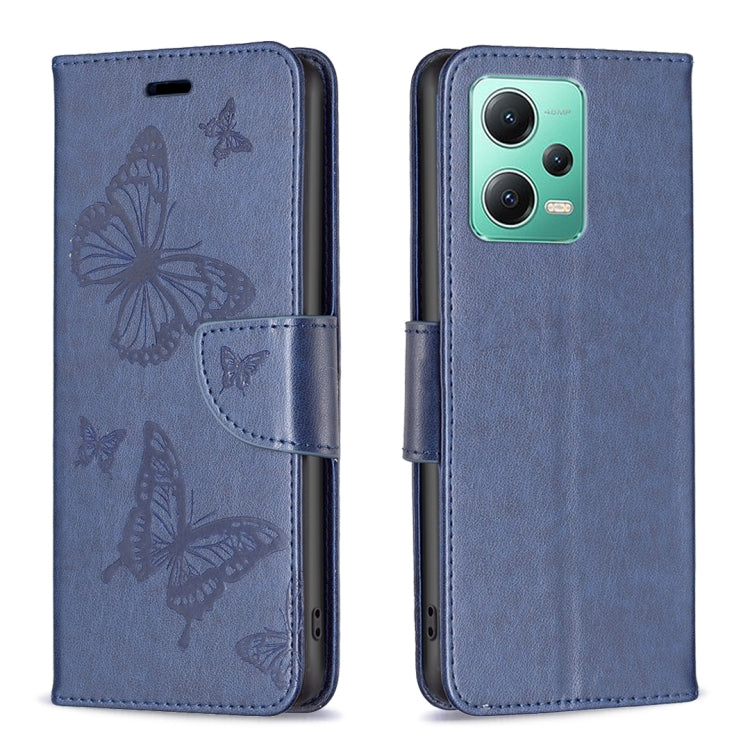 Embossing Two Butterflies Pattern Leather Phone Case, For vivo Y02 4G, For Xiaomi Redmi 12C, For Xiaomi Redmi K60 / K60 Pro, For Xiaomi Redmi Note 12 Pro+ Global, For Xiaomi Redmi Note 12 Pro 5G Global, For Xiaomi Redmi Note 12 Global
