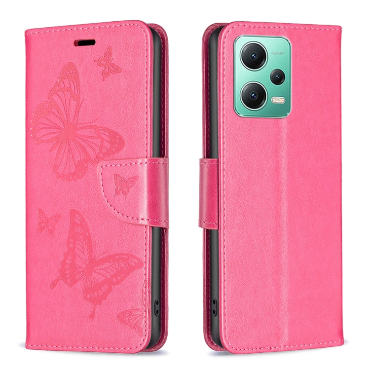 Embossing Two Butterflies Pattern Leather Phone Case, For vivo Y02 4G, For Xiaomi Redmi 12C, For Xiaomi Redmi K60 / K60 Pro, For Xiaomi Redmi Note 12 Pro+ Global, For Xiaomi Redmi Note 12 Pro 5G Global, For Xiaomi Redmi Note 12 Global