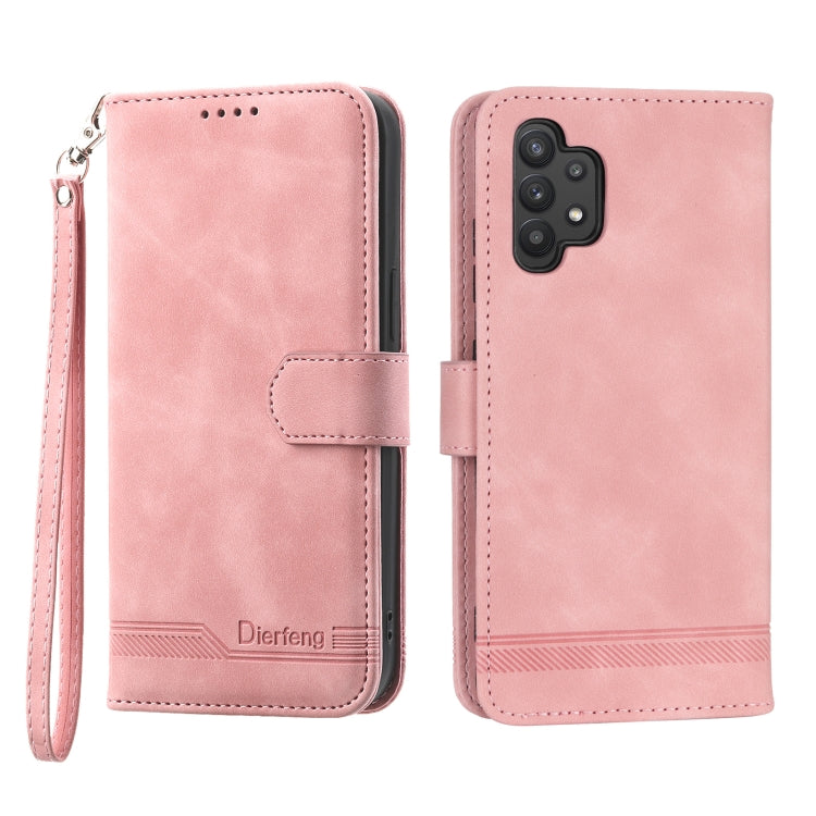 Dierfeng Dream Line TPU + PU Leather Phone Case, For Samsung Galaxy A51 4G, For Samsung Galaxy A71 4G, For Samsung Galaxy A12 5G, For Samsung Galaxy A32 4G, For Samsung Galaxy A32 5G, For Samsung Galaxy A52 5G / 4G, For Samsung Galaxy A72 5G / 4G      ...