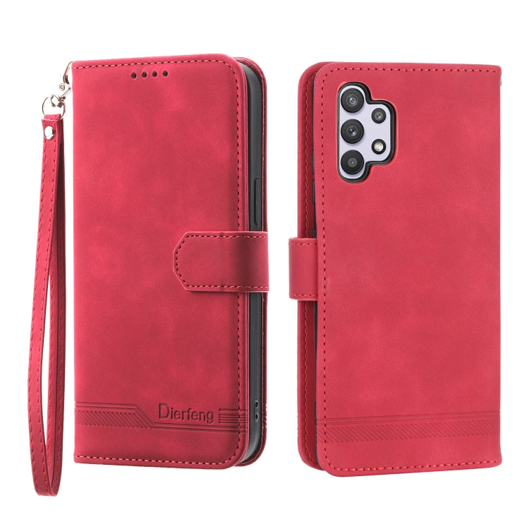 Dierfeng Dream Line TPU + PU Leather Phone Case, For Samsung Galaxy A51 4G, For Samsung Galaxy A71 4G, For Samsung Galaxy A12 5G, For Samsung Galaxy A32 4G, For Samsung Galaxy A32 5G, For Samsung Galaxy A52 5G / 4G, For Samsung Galaxy A72 5G / 4G      ...