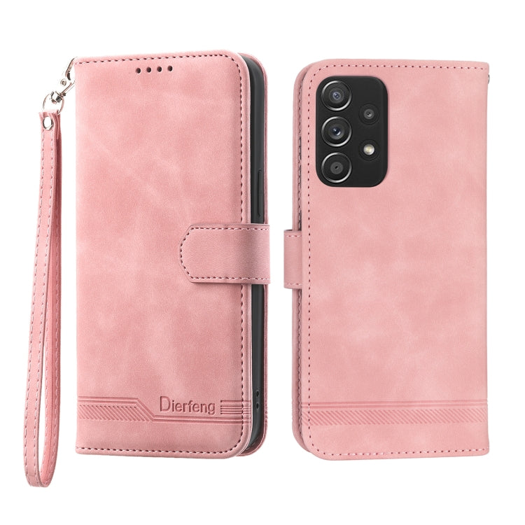 Dierfeng Dream Line TPU + PU Leather Phone Case, For Samsung Galaxy A51 4G, For Samsung Galaxy A71 4G, For Samsung Galaxy A12 5G, For Samsung Galaxy A32 4G, For Samsung Galaxy A32 5G, For Samsung Galaxy A52 5G / 4G, For Samsung Galaxy A72 5G / 4G      ...